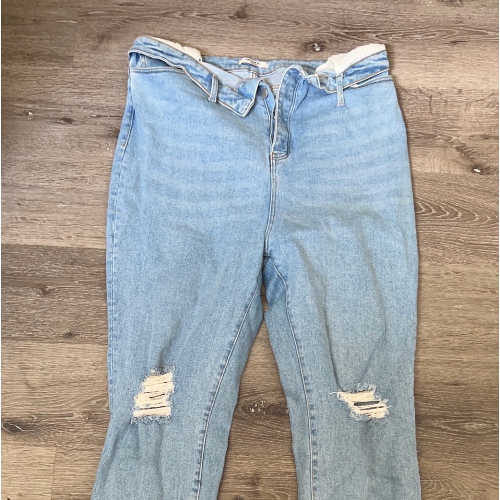 High Waisted Light Wash Skinny Jeans